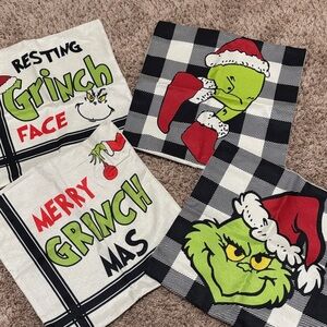 Grinch Christmas pillow covers